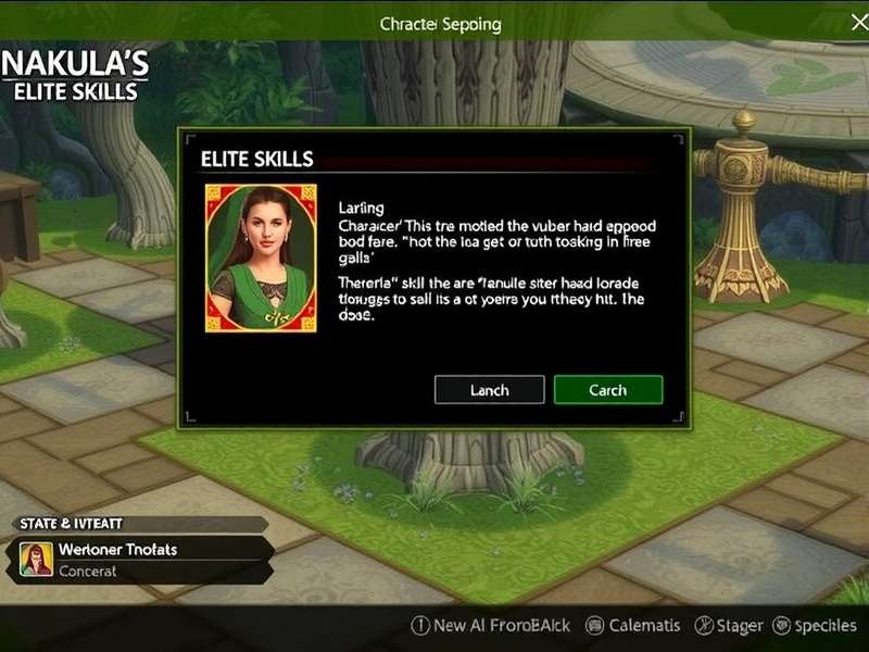 Nakula S Elite Skills character progression screen